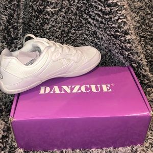 Size 7.5 white cheer shoes